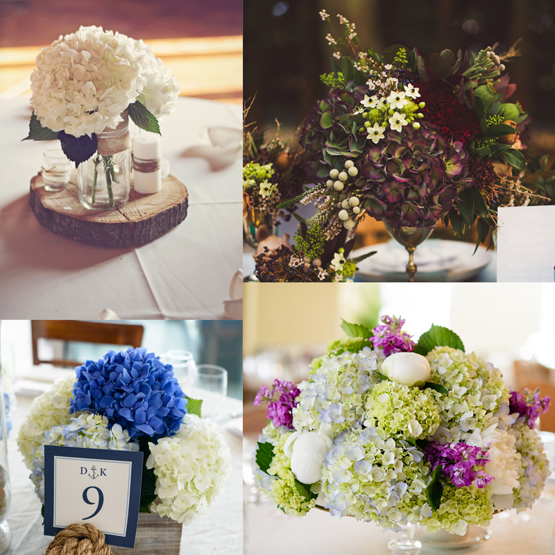 17 hydrangea wedding centerpiece ideas