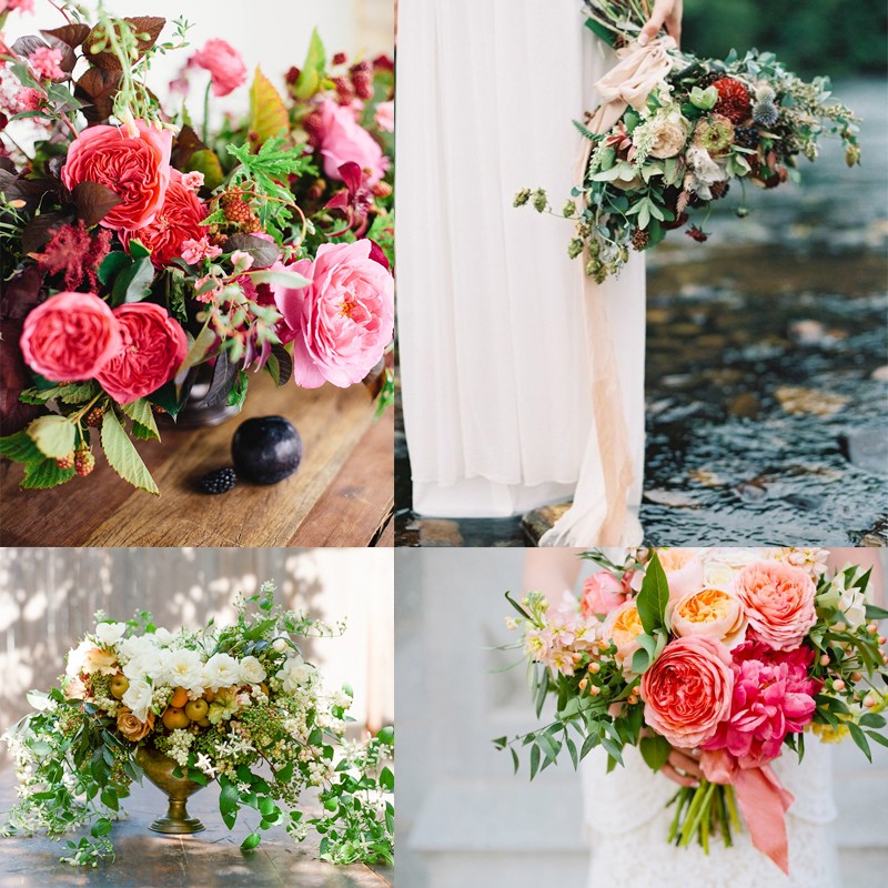 8 Romantic Summer Wedding Flowers<br />ロマンティックな夏のウェディングフラワーアレンジ