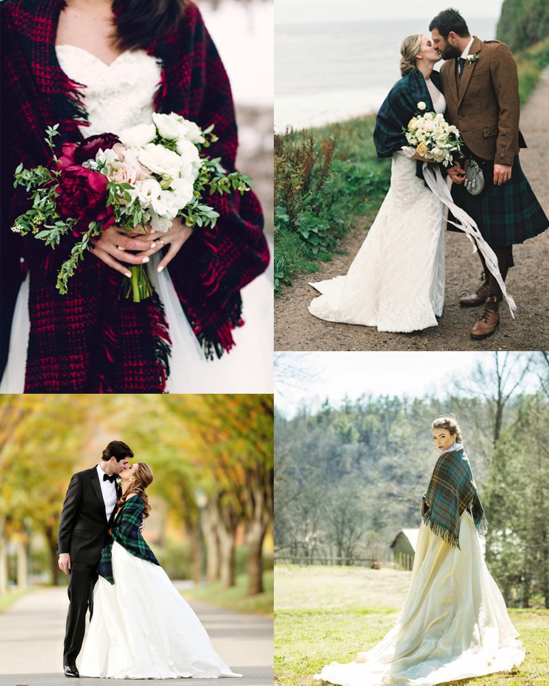 Fall & Winter Pretty Plaid Wedding ideas