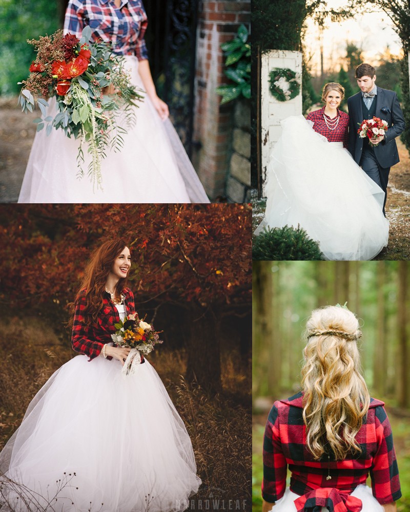 Fall & Winter Pretty Plaid Wedding ideas