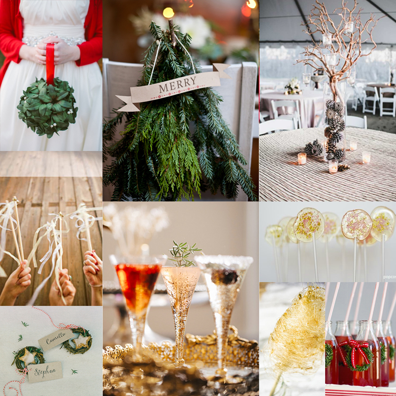 レッド×グリーン×ホワイト　クリスマスウェディングを盛り上げるテーブルデコレーションのアイデア３<br /> 3  Beautiful Christmas Wedding Table Décor Ideas