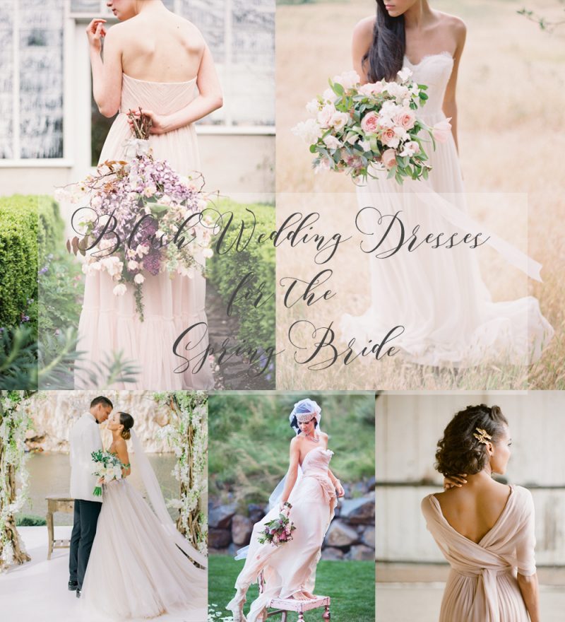 Romantic Blush Wedding Dresses For The Spring Bride